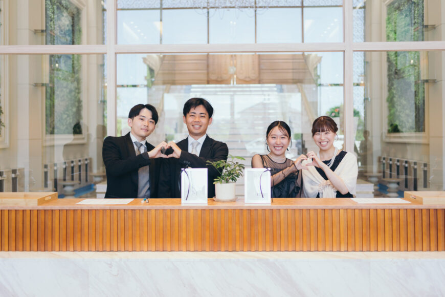 「祝福が舞い上がる、ふたりの晴れの日」の結婚式の様子｜長岡市の結婚式場リアーレ