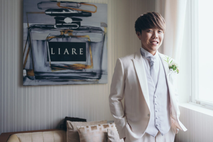 「100本のバラに込めた、一生の約束」の結婚式の様子｜長岡市の結婚式場リアーレ