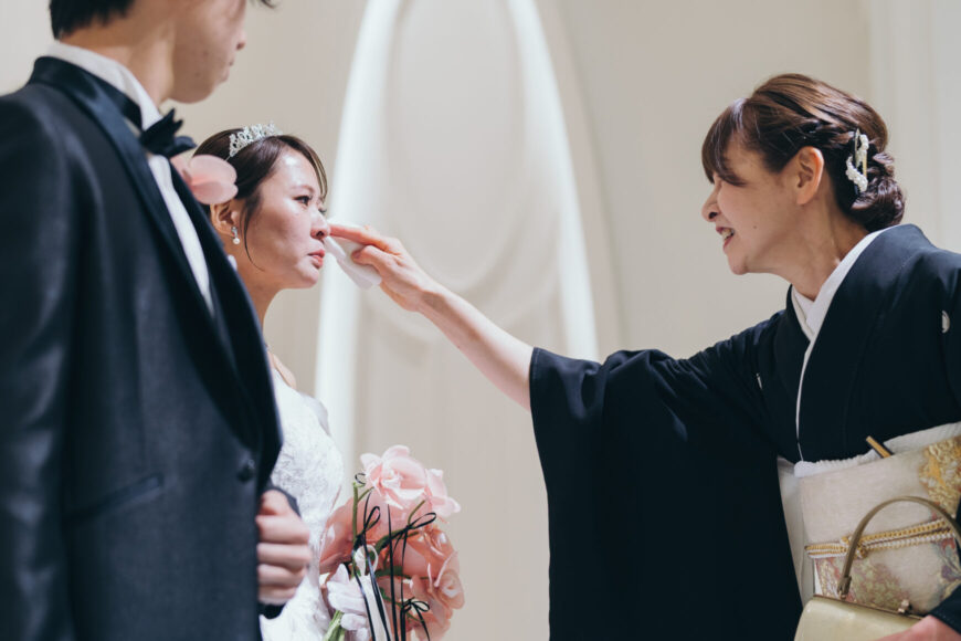「祝福が舞い上がる、ふたりの晴れの日」の結婚式の様子｜長岡市の結婚式場リアーレ
