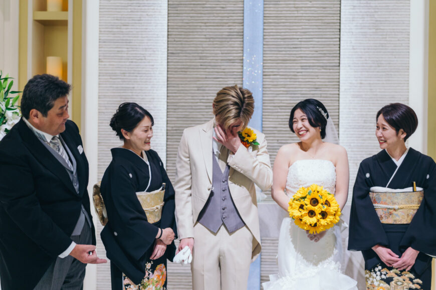 「笑顔も幸せも、みんなで分かち合う一日」の結婚式の様子｜長岡市の結婚式場リアーレ