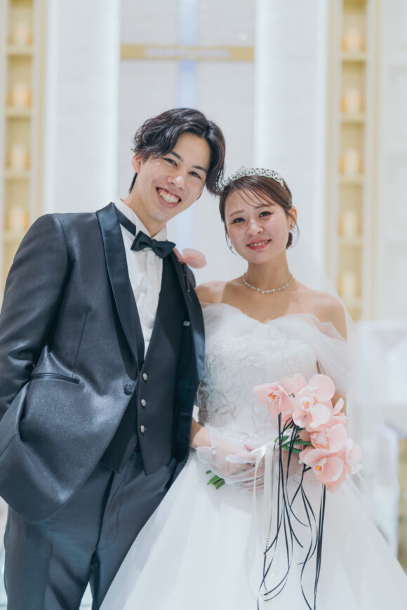 「祝福が舞い上がる、ふたりの晴れの日」の結婚式の様子｜長岡市の結婚式場リアーレ