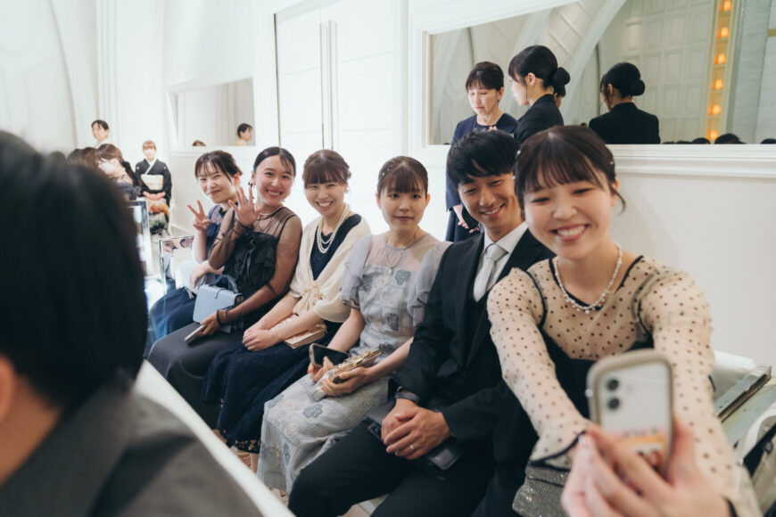 「祝福が舞い上がる、ふたりの晴れの日」の結婚式の様子｜長岡市の結婚式場リアーレ