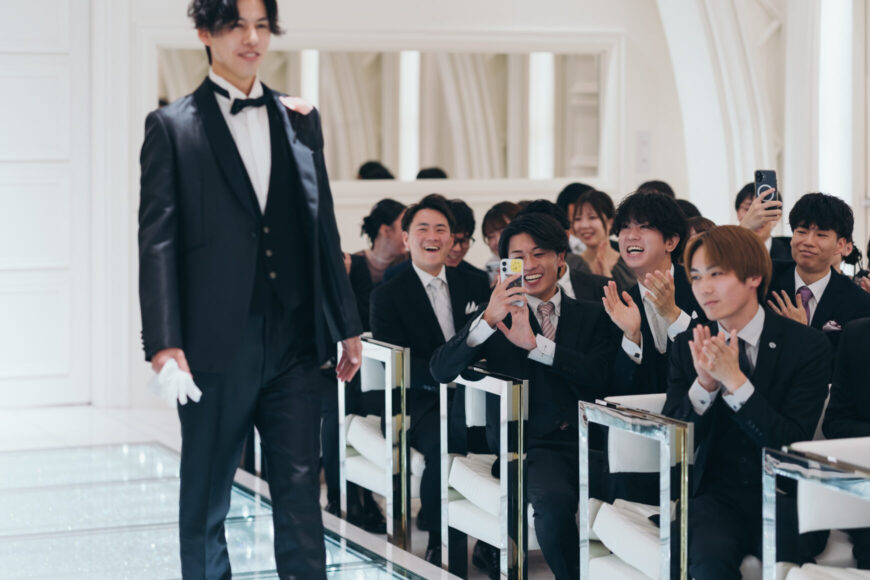 「祝福が舞い上がる、ふたりの晴れの日」の結婚式の様子｜長岡市の結婚式場リアーレ