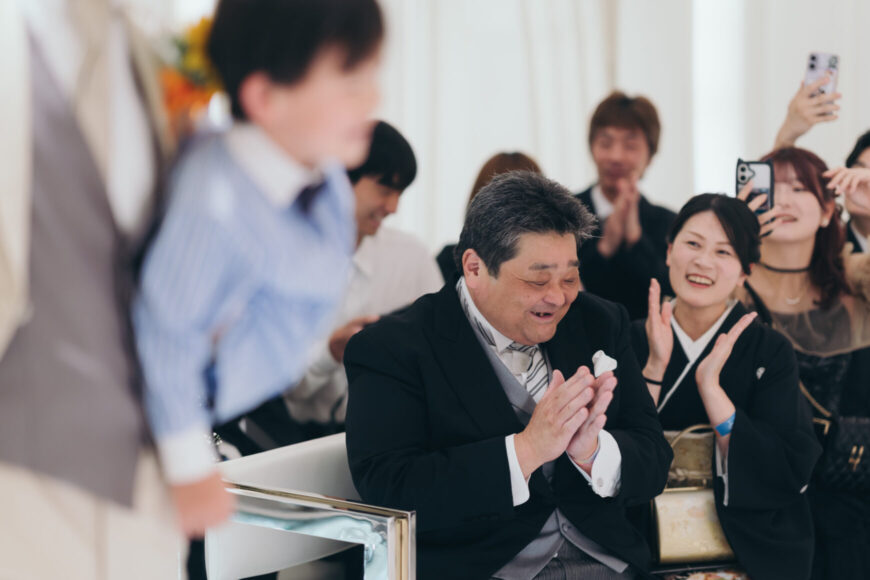 「笑顔も幸せも、みんなで分かち合う一日」の結婚式の様子｜長岡市の結婚式場リアーレ