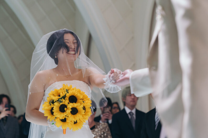 「笑顔も幸せも、みんなで分かち合う一日」の結婚式の様子｜長岡市の結婚式場リアーレ