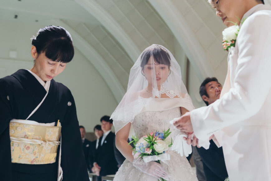 「100本のバラに込めた、一生の約束」の結婚式の様子｜長岡市の結婚式場リアーレ