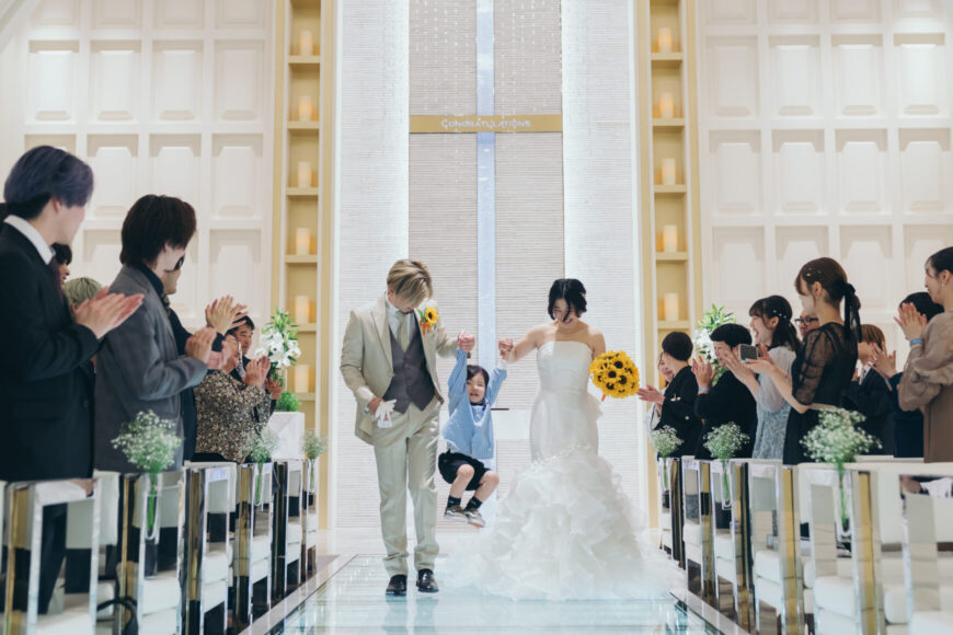 「笑顔も幸せも、みんなで分かち合う一日」の結婚式の様子｜長岡市の結婚式場リアーレ