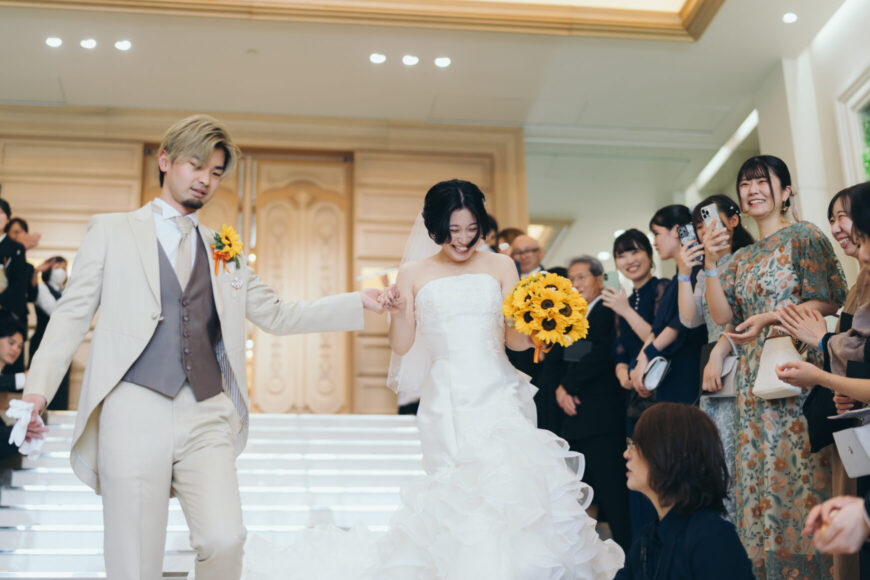 「笑顔も幸せも、みんなで分かち合う一日」の結婚式の様子｜長岡市の結婚式場リアーレ