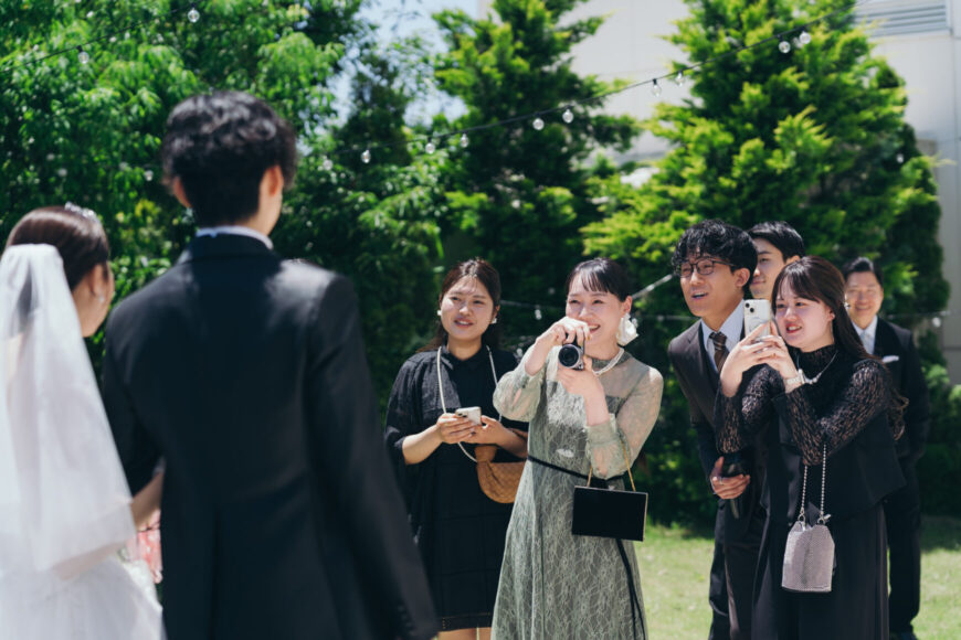 「祝福が舞い上がる、ふたりの晴れの日」の結婚式の様子｜長岡市の結婚式場リアーレ