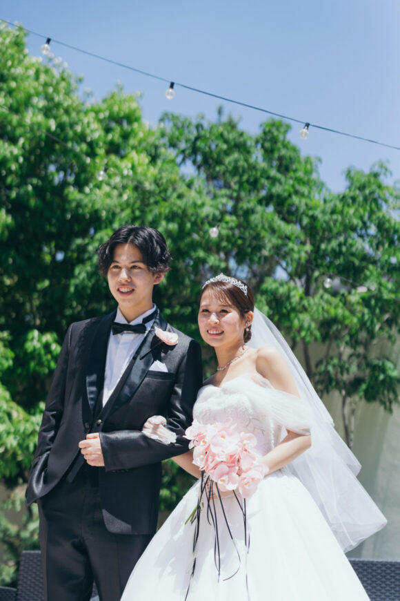 「祝福が舞い上がる、ふたりの晴れの日」の結婚式の様子｜長岡市の結婚式場リアーレ