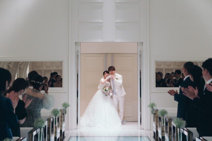 「100本のバラに込めた、一生の約束」の結婚式の様子｜長岡市の結婚式場リアーレ