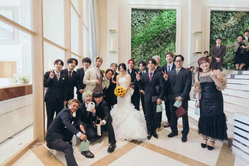 「笑顔も幸せも、みんなで分かち合う一日」の結婚式の様子｜長岡市の結婚式場リアーレ