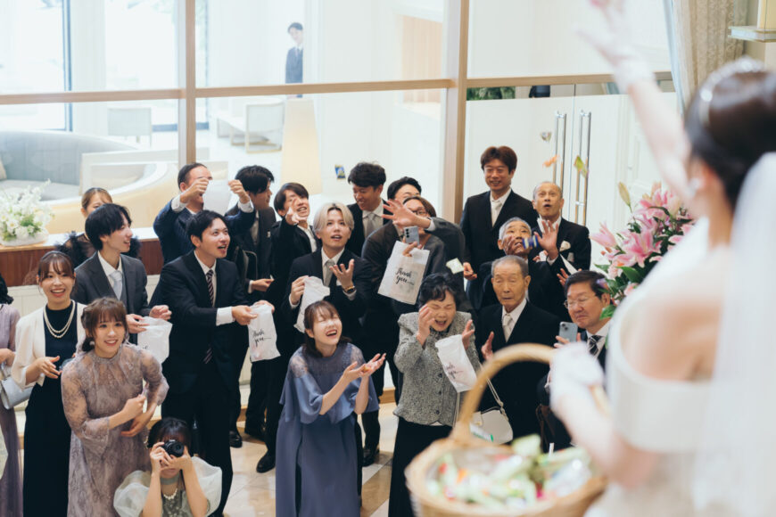 「100本のバラに込めた、一生の約束」の結婚式の様子｜長岡市の結婚式場リアーレ