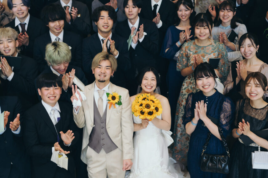 「笑顔も幸せも、みんなで分かち合う一日」の結婚式の様子｜長岡市の結婚式場リアーレ