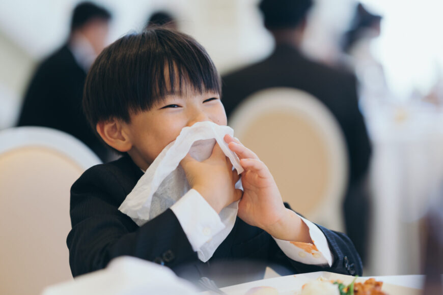 「祝福が舞い上がる、ふたりの晴れの日」の結婚式の様子｜長岡市の結婚式場リアーレ