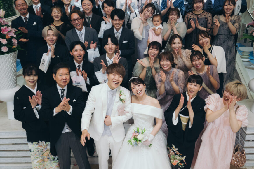 「100本のバラに込めた、一生の約束」の結婚式の様子｜長岡市の結婚式場リアーレ