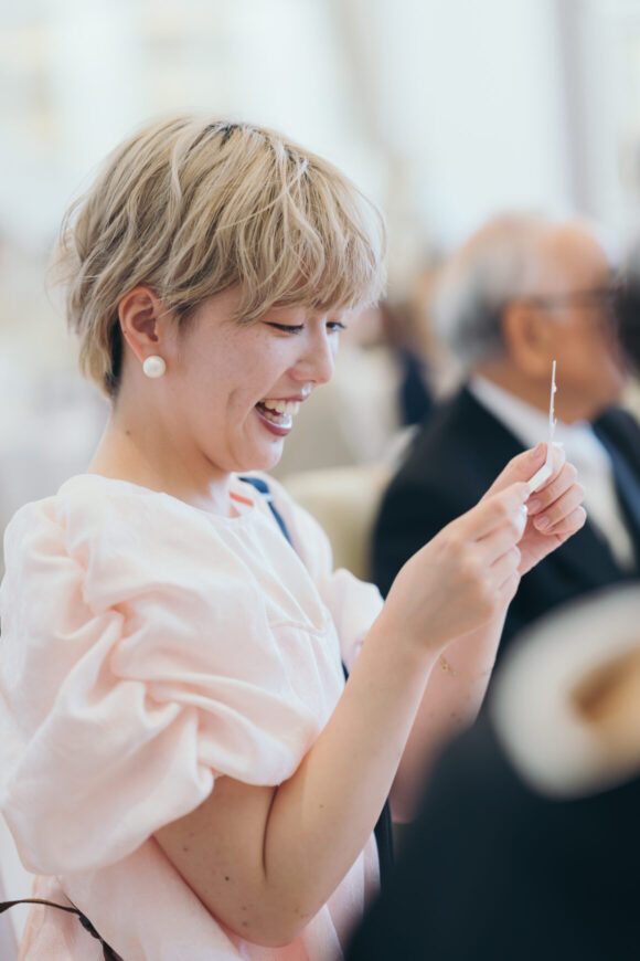 「100本のバラに込めた、一生の約束」の結婚式の様子｜長岡市の結婚式場リアーレ