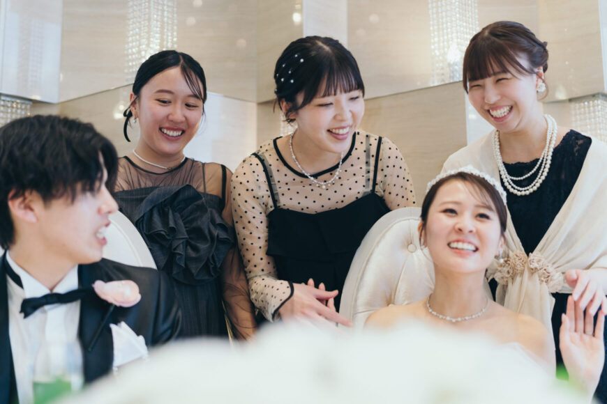 「祝福が舞い上がる、ふたりの晴れの日」の結婚式の様子｜長岡市の結婚式場リアーレ