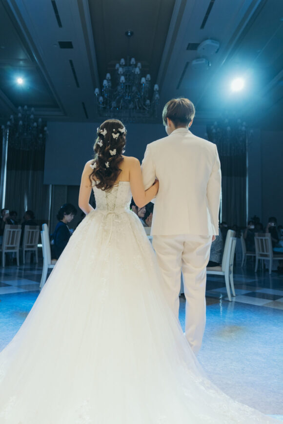 「100本のバラに込めた、一生の約束」の結婚式の様子｜長岡市の結婚式場リアーレ