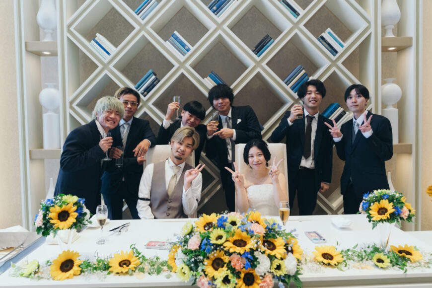 「笑顔も幸せも、みんなで分かち合う一日」の結婚式の様子｜長岡市の結婚式場リアーレ