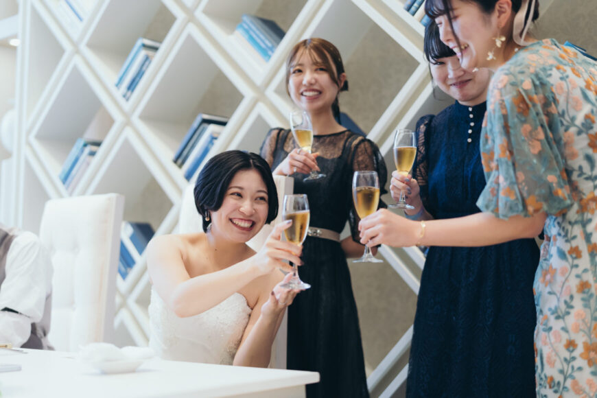 「笑顔も幸せも、みんなで分かち合う一日」の結婚式の様子｜長岡市の結婚式場リアーレ