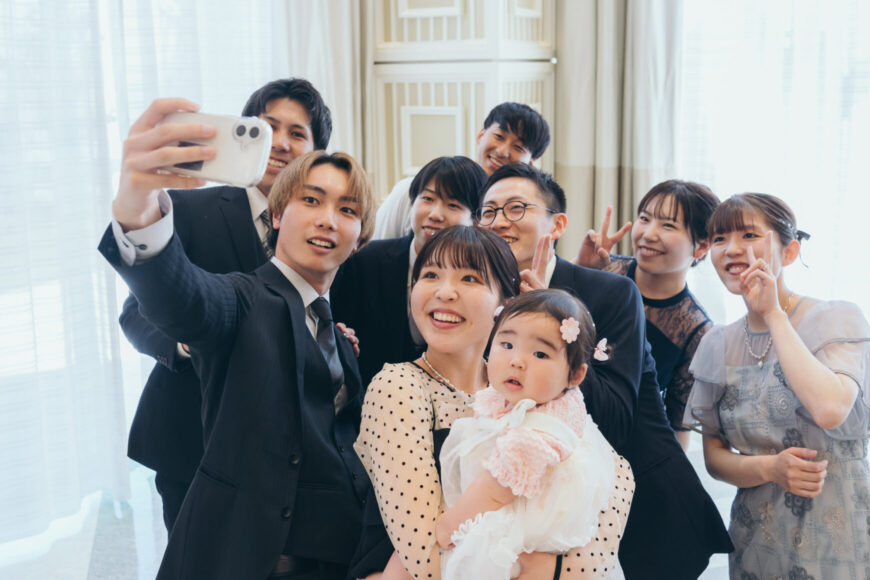 「祝福が舞い上がる、ふたりの晴れの日」の結婚式の様子｜長岡市の結婚式場リアーレ