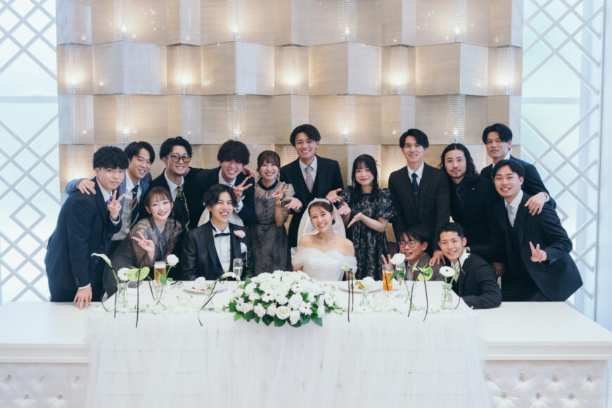 「祝福が舞い上がる、ふたりの晴れの日」の結婚式の様子｜長岡市の結婚式場リアーレ