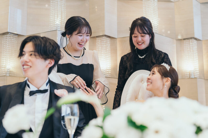 「祝福が舞い上がる、ふたりの晴れの日」の結婚式の様子｜長岡市の結婚式場リアーレ