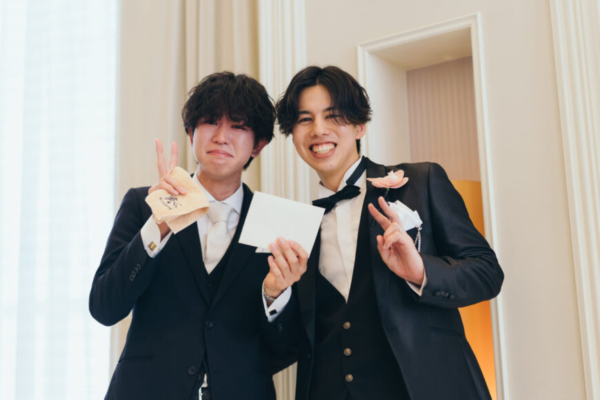 「祝福が舞い上がる、ふたりの晴れの日」の結婚式の様子｜長岡市の結婚式場リアーレ
