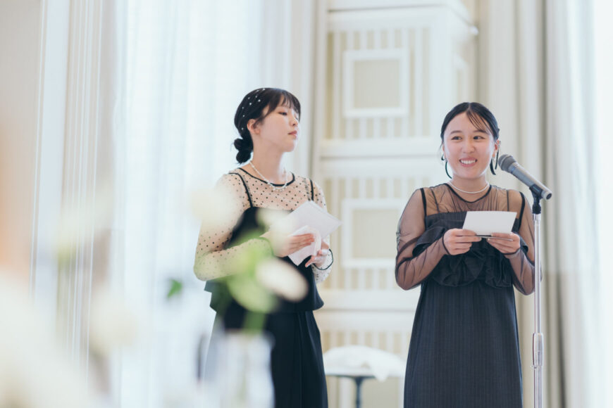 「祝福が舞い上がる、ふたりの晴れの日」の結婚式の様子｜長岡市の結婚式場リアーレ