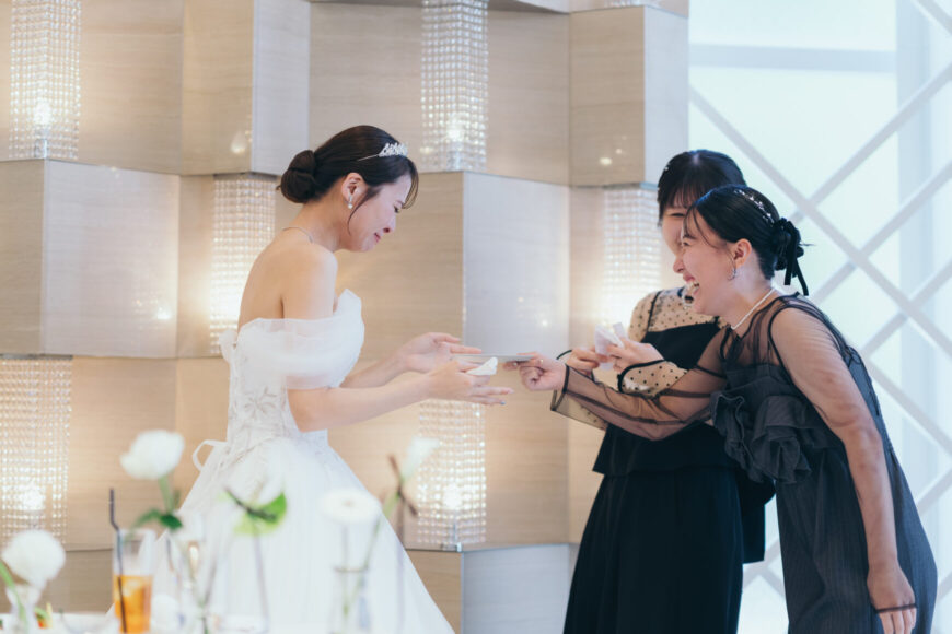 「祝福が舞い上がる、ふたりの晴れの日」の結婚式の様子｜長岡市の結婚式場リアーレ