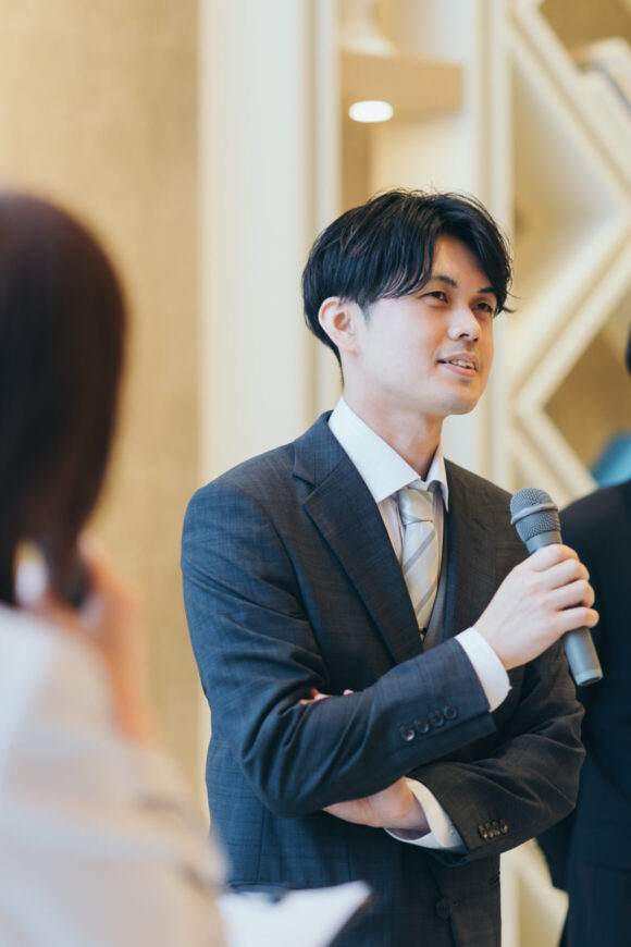 「100本のバラに込めた、一生の約束」の結婚式の様子｜長岡市の結婚式場リアーレ