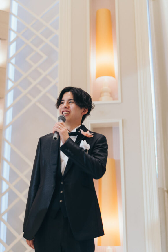 「祝福が舞い上がる、ふたりの晴れの日」の結婚式の様子｜長岡市の結婚式場リアーレ