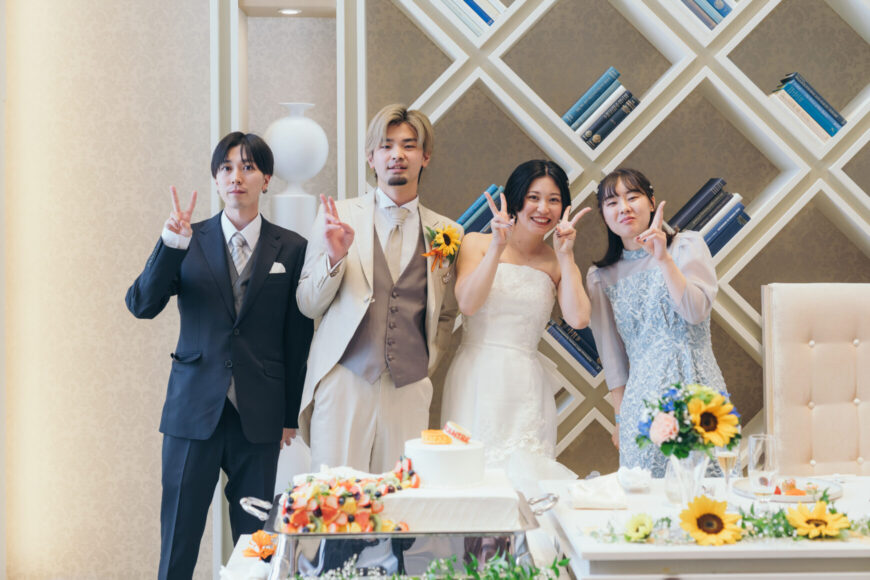 「笑顔も幸せも、みんなで分かち合う一日」の結婚式の様子｜長岡市の結婚式場リアーレ