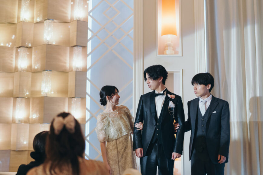 「祝福が舞い上がる、ふたりの晴れの日」の結婚式の様子｜長岡市の結婚式場リアーレ