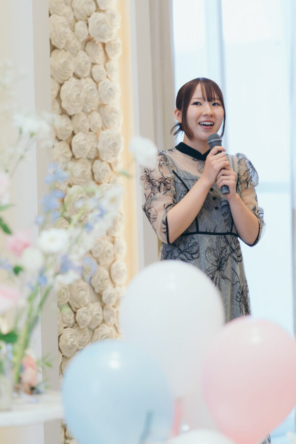 「100本のバラに込めた、一生の約束」の結婚式の様子｜長岡市の結婚式場リアーレ