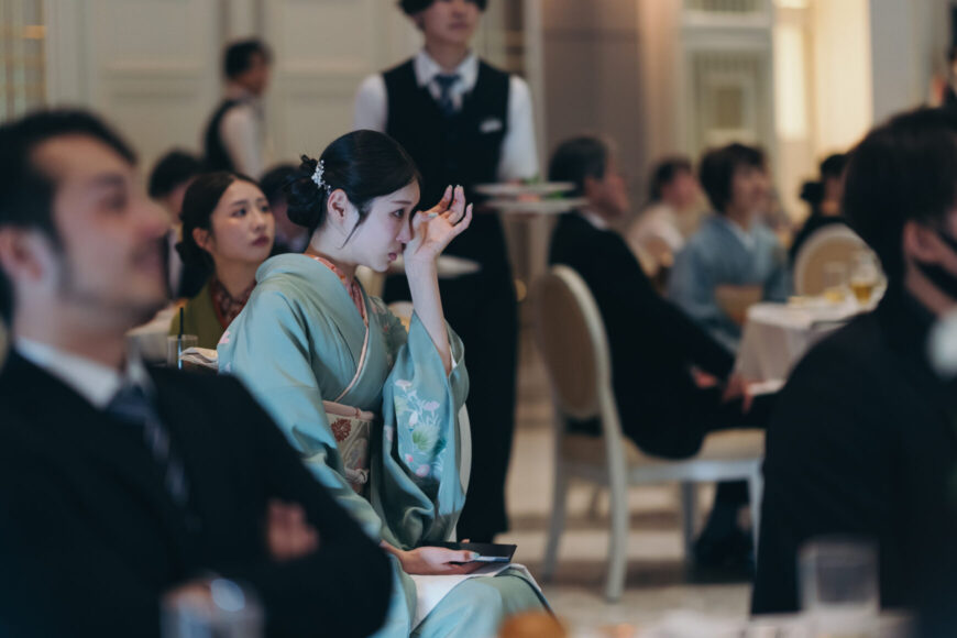 「祝福が舞い上がる、ふたりの晴れの日」の結婚式の様子｜長岡市の結婚式場リアーレ