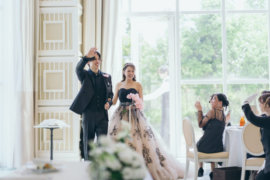 「祝福が舞い上がる、ふたりの晴れの日」の結婚式の様子｜長岡市の結婚式場リアーレ