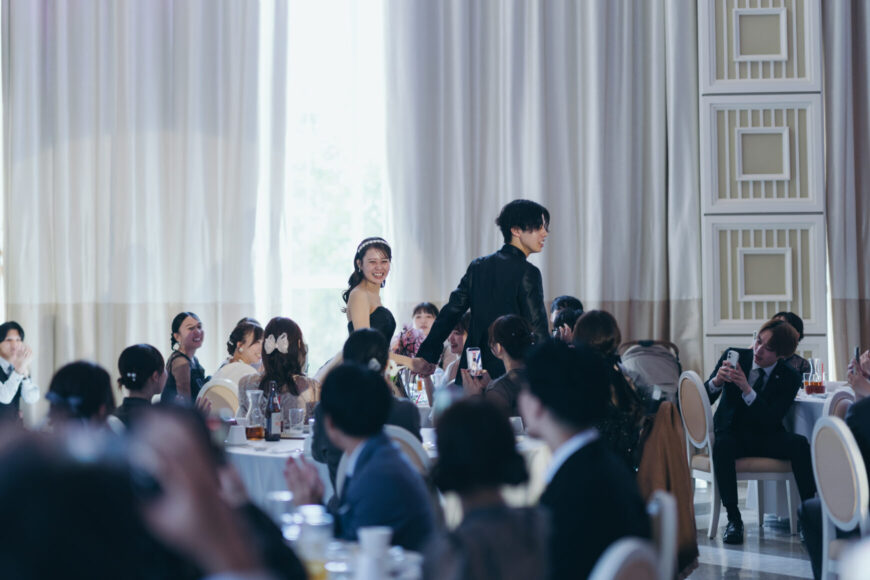 「祝福が舞い上がる、ふたりの晴れの日」の結婚式の様子｜長岡市の結婚式場リアーレ