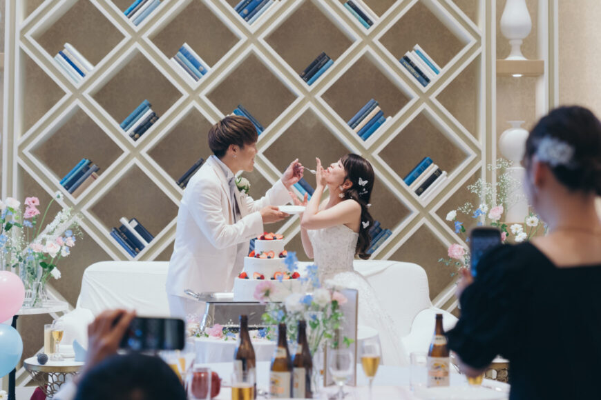 「100本のバラに込めた、一生の約束」の結婚式の様子｜長岡市の結婚式場リアーレ