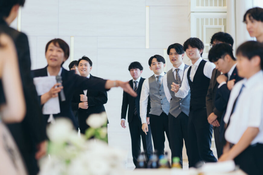 「祝福が舞い上がる、ふたりの晴れの日」の結婚式の様子｜長岡市の結婚式場リアーレ
