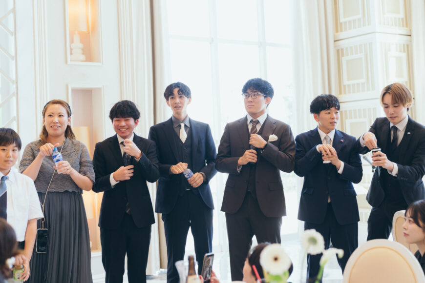 「祝福が舞い上がる、ふたりの晴れの日」の結婚式の様子｜長岡市の結婚式場リアーレ