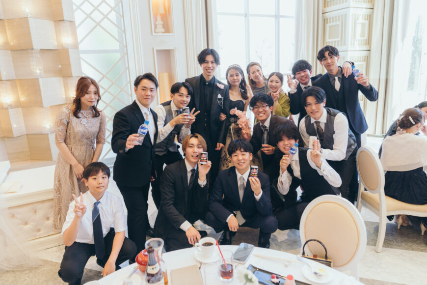 「祝福が舞い上がる、ふたりの晴れの日」の結婚式の様子｜長岡市の結婚式場リアーレ