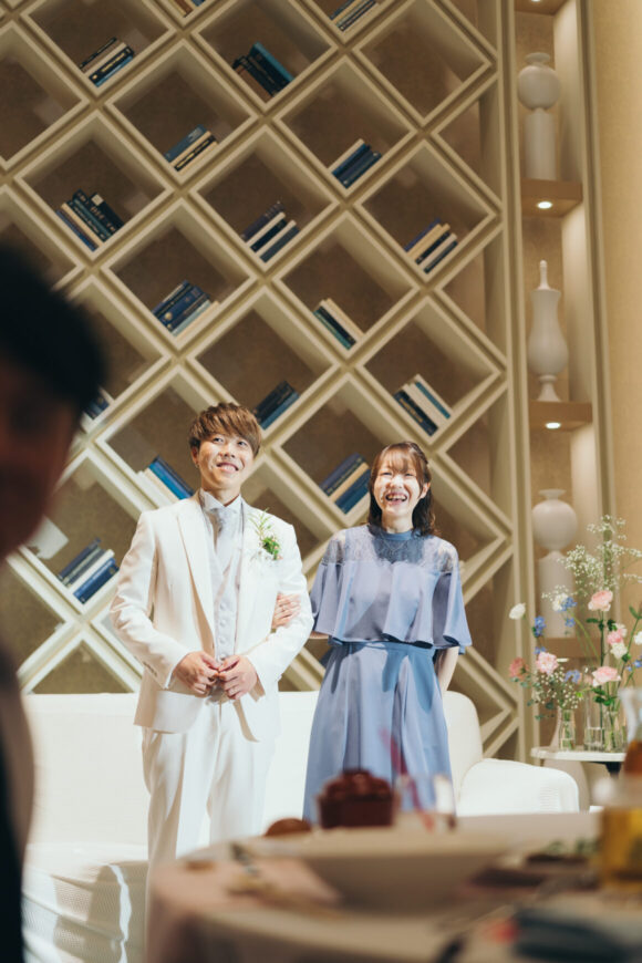「100本のバラに込めた、一生の約束」の結婚式の様子｜長岡市の結婚式場リアーレ