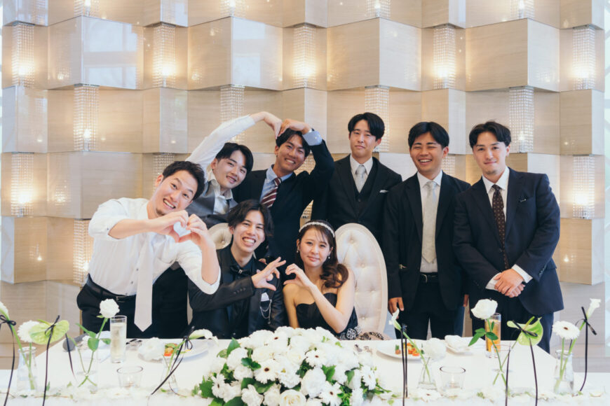 「祝福が舞い上がる、ふたりの晴れの日」の結婚式の様子｜長岡市の結婚式場リアーレ