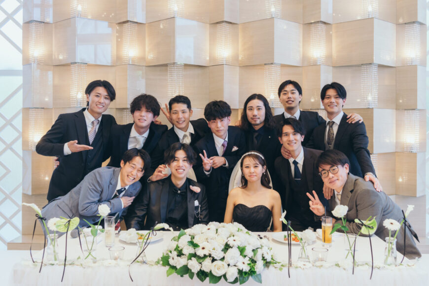 「祝福が舞い上がる、ふたりの晴れの日」の結婚式の様子｜長岡市の結婚式場リアーレ