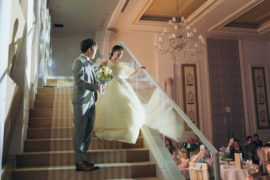 「100本のバラに込めた、一生の約束」の結婚式の様子｜長岡市の結婚式場リアーレ