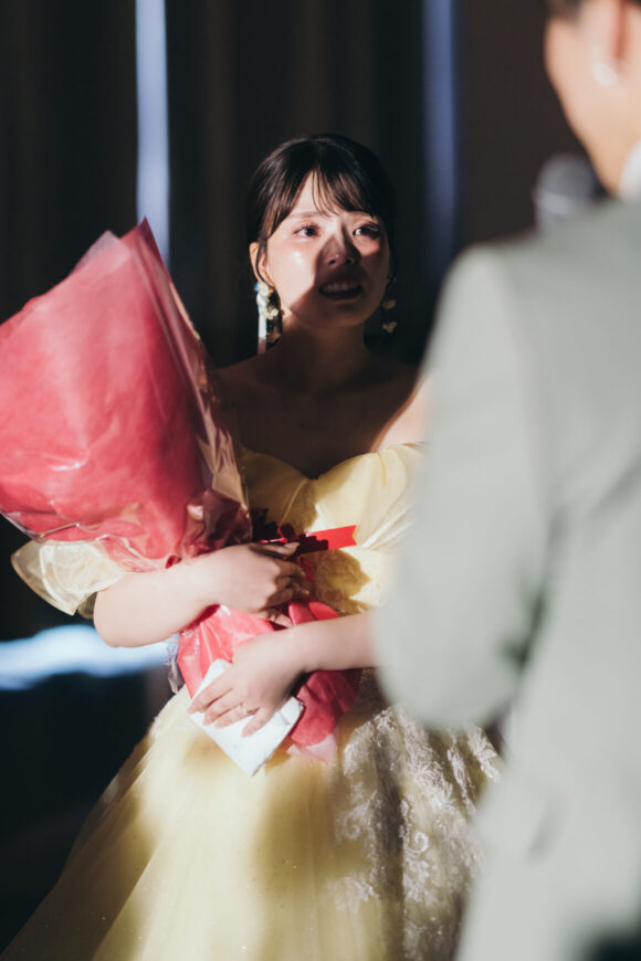 「100本のバラに込めた、一生の約束」の結婚式の様子｜長岡市の結婚式場リアーレ