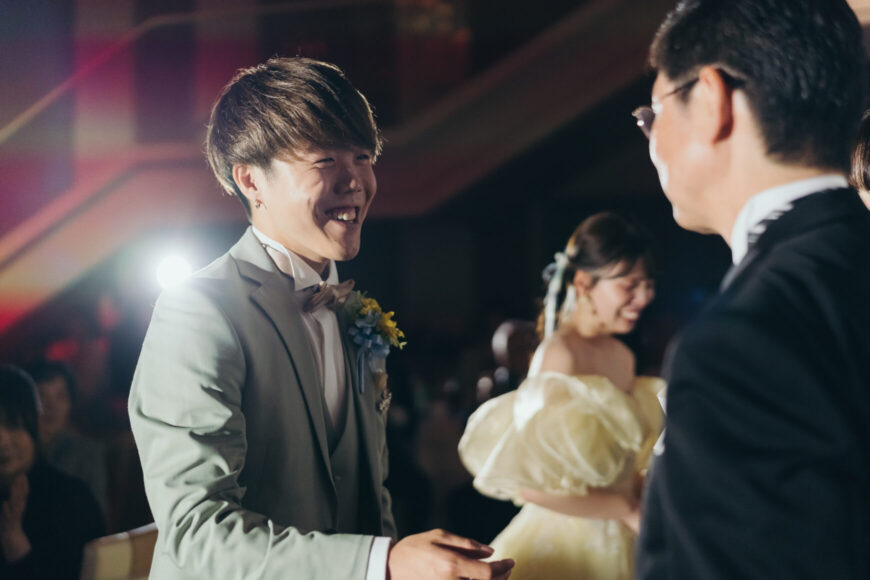 「100本のバラに込めた、一生の約束」の結婚式の様子｜長岡市の結婚式場リアーレ